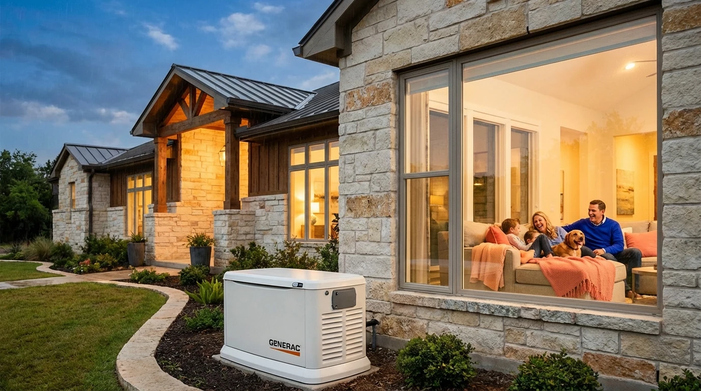 House powered during outage